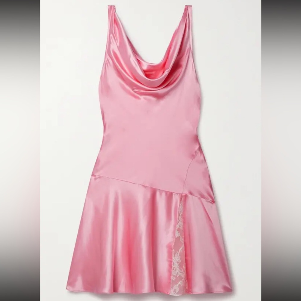 NWT LoveShackFancy Lionel Silk Mini Dress - Picture 3 of 8